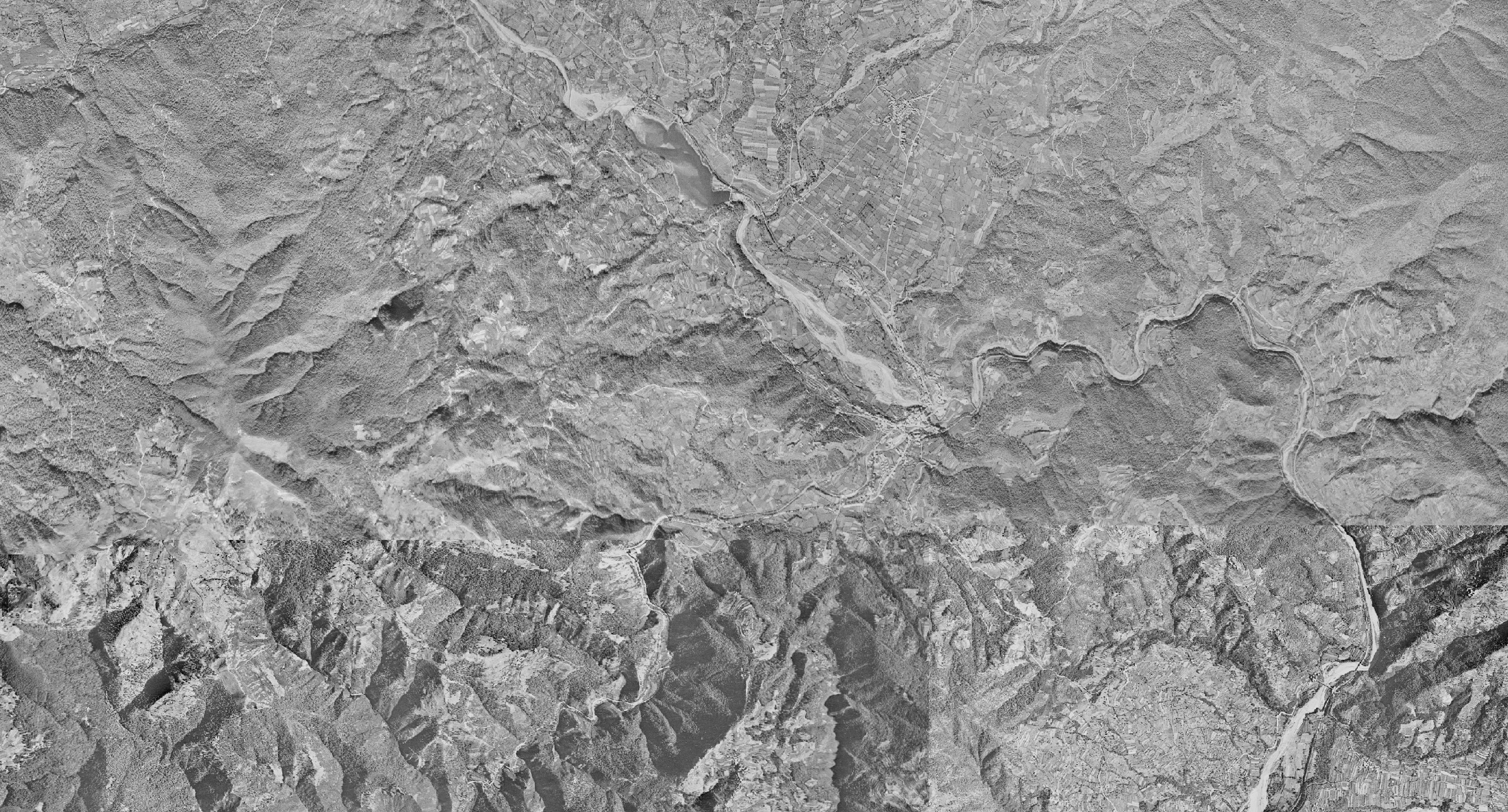 Garfagnana-Valle del Serchio e Val di Lima_1954 OFC 10K propr. IGM-RT esec. volo Gruppo Aereo Italiano