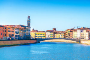 Pisa, il Ponte di mezzo sull'Arno