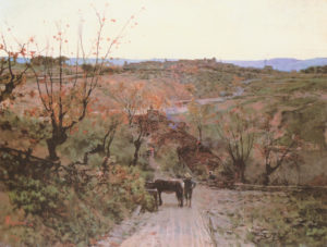 Signorini, paesaggio toscano (1875)