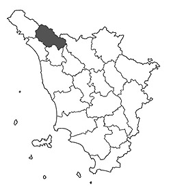 Cartina Garfagnana, Valle del Serchio e Val di Lima