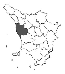 Cartina Piana di Livorno, Pisa e Pontedera