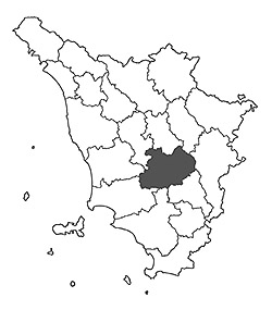 Cartina Colline di Siena